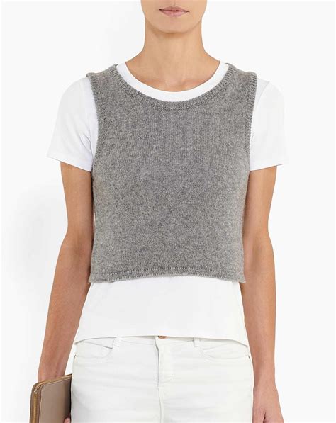 gucci cashmere tank top 90s|Wool and cashmere tank top .